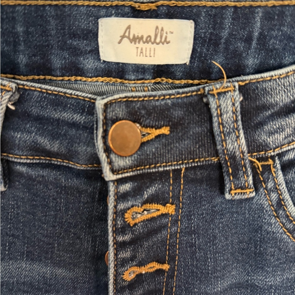 Amalli  Talli Brooklyn Tall Straight Leg Jeans size 28W/34L. Dark wash.